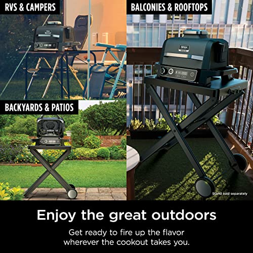 Ninja Woodfire Pro 7-in-1 Grill & Smoker with Thermometer