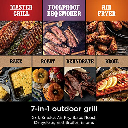 Ninja Woodfire Pro 7-in-1 Grill & Smoker with Thermometer