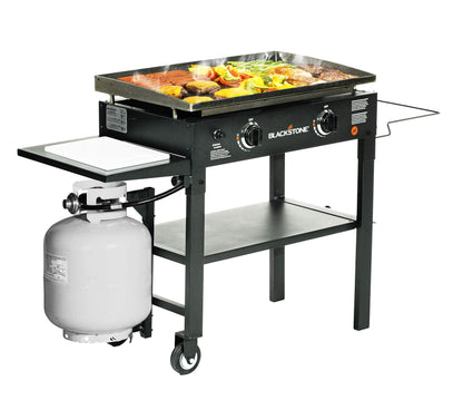 Blackstone 1853 Flat Top Gas Grill 2 Burner Propane Fuelled Rear Grease Management System